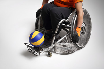 Image showing Sport in a wheelchair Paralympics