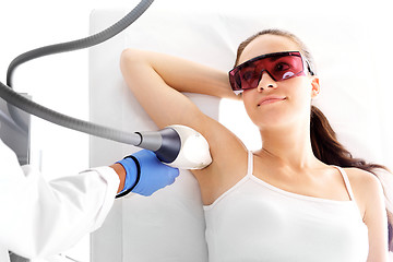 Image showing Laser hair removal armpits Depilation armpits