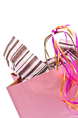 Image showing Pink shopping bag