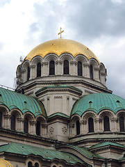 Image showing Alexander Nevsky Cathedral in Sofia Bulgaria Europe gold dome de