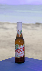 Image showing editorial bottle of Nicaraugn national beer Victoria Classica on