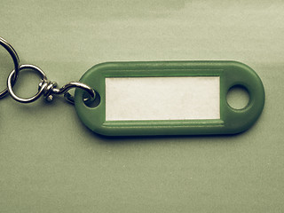 Image showing Vintage looking Green keyring