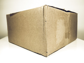 Image showing Vintage looking Brown packet parcel