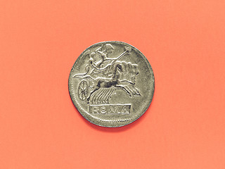 Image showing Vintage Ancient roman coin