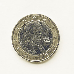 Image showing Vintage Austrian 1 Euro coin