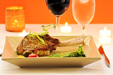 Image showing Veal dinner