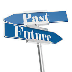 Image showing Future and past signs