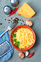 Image showing grated cheese