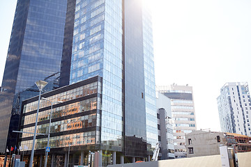Image showing modern office buildings in city
