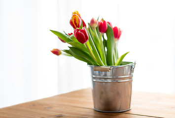 Image showing close up of tulip flowers