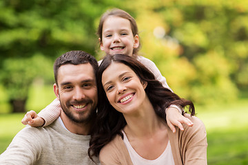 Image showing happy family in summer park