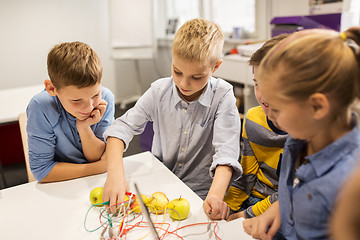 Image showing children with invention kit at robotics school