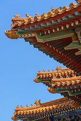 Image showing Classical Chinese tile on the roof