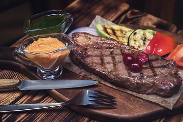 Image showing grilled beef steak