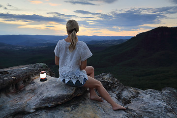 Image showing Relaxing views in the Blue Mountains Australia