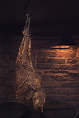 Image showing Domestic smoked meat produced