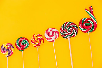 Image showing The colorful candies background