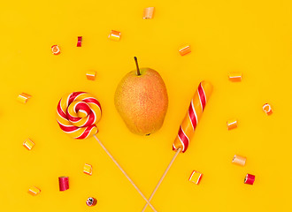 Image showing The colorful candies background