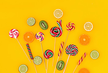 Image showing The colorful candies background