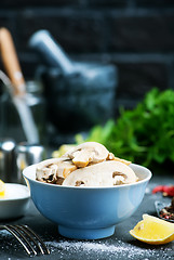 Image showing raw mushroom