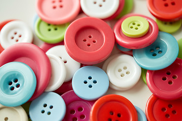 Image showing colorful sewing buttons