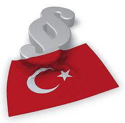 Image showing turkish law - 3d rendering