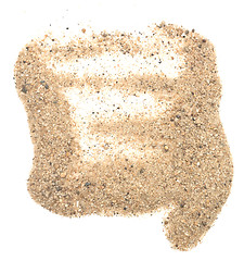 Image showing sand on white