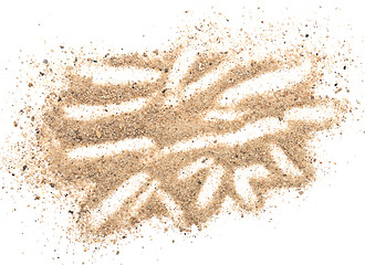 Image showing sand on white