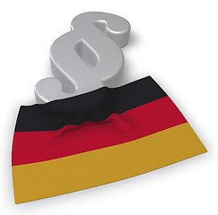 Image showing german law - 3d rendering