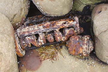 Image showing Rusty engine block