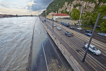 Image showing Flooded city street