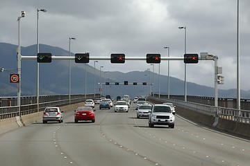 Image showing Traffic on Tasman Bridge, Hobart