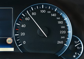 Image showing Speedometer of a car