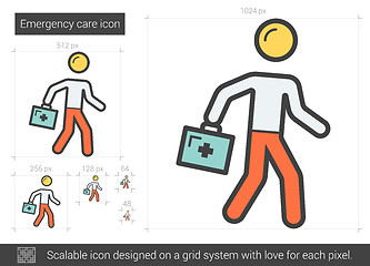 Image showing Emergency care line icon.