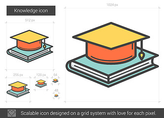 Image showing Knowledge line icon.