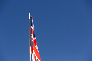 Image showing UK flag on a flagpole