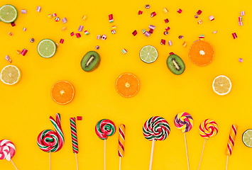 Image showing The colorful candies background