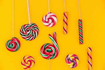 Image showing The colorful candies background