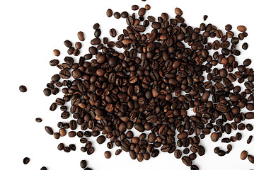 Image showing coffee grains,abstract, dark