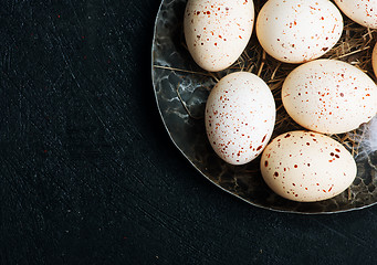 Image showing raw chicken eggs