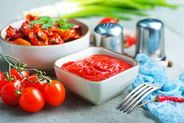 Image showing tomato and sauce