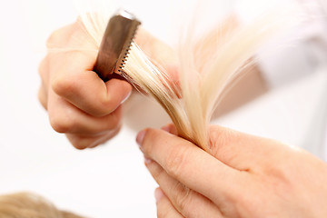 Image showing Haircut  chinese knife Chinese knife 