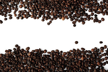 Image showing coffee grains,abstract, dark