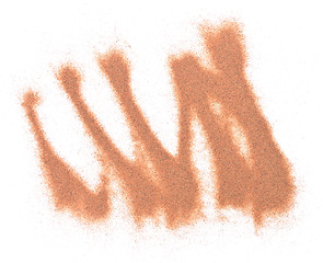 Image showing sand on white