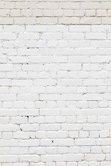 Image showing white brick background