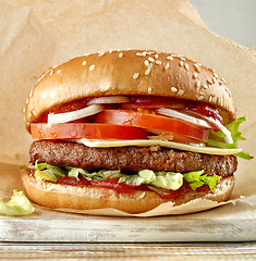 Image showing fresh tasty burger