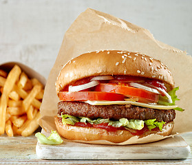 Image showing fresh tasty burger