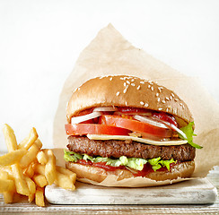 Image showing fresh tasty burger