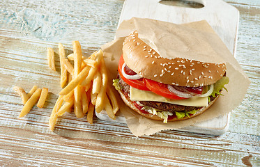 Image showing fresh tasty burger