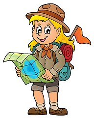 Image showing Scout girl theme image 3